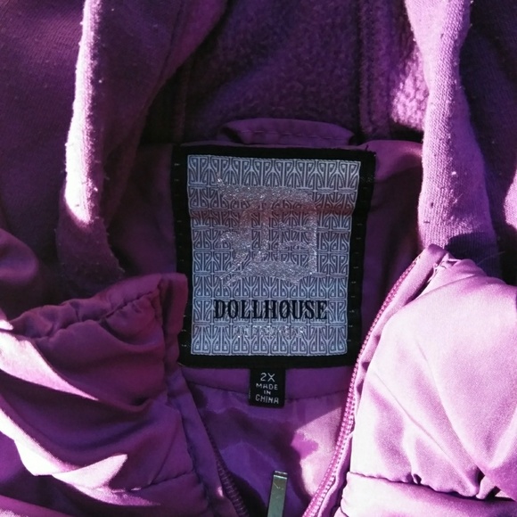 Purple 2X Dollhouse Jacket - Picture 4 of 5